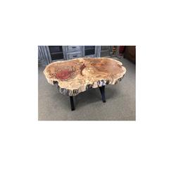 Live Edge Coffee Table with Epoxy