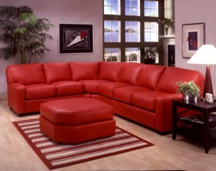 Albany 2 Piece Curved Sectional with Ottoman
