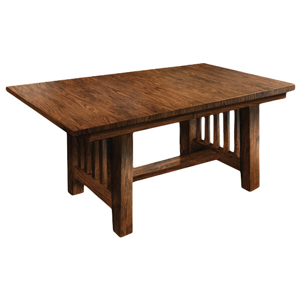 Standard Mission Double Pedestal Table