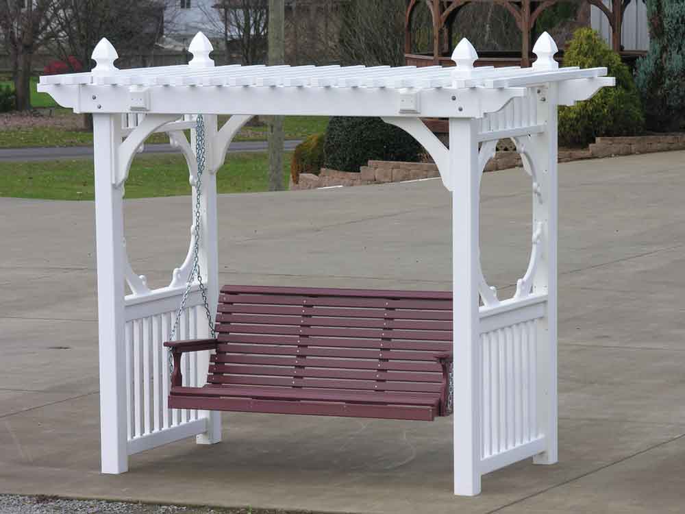 Classic Vinyl Swing Stand - White