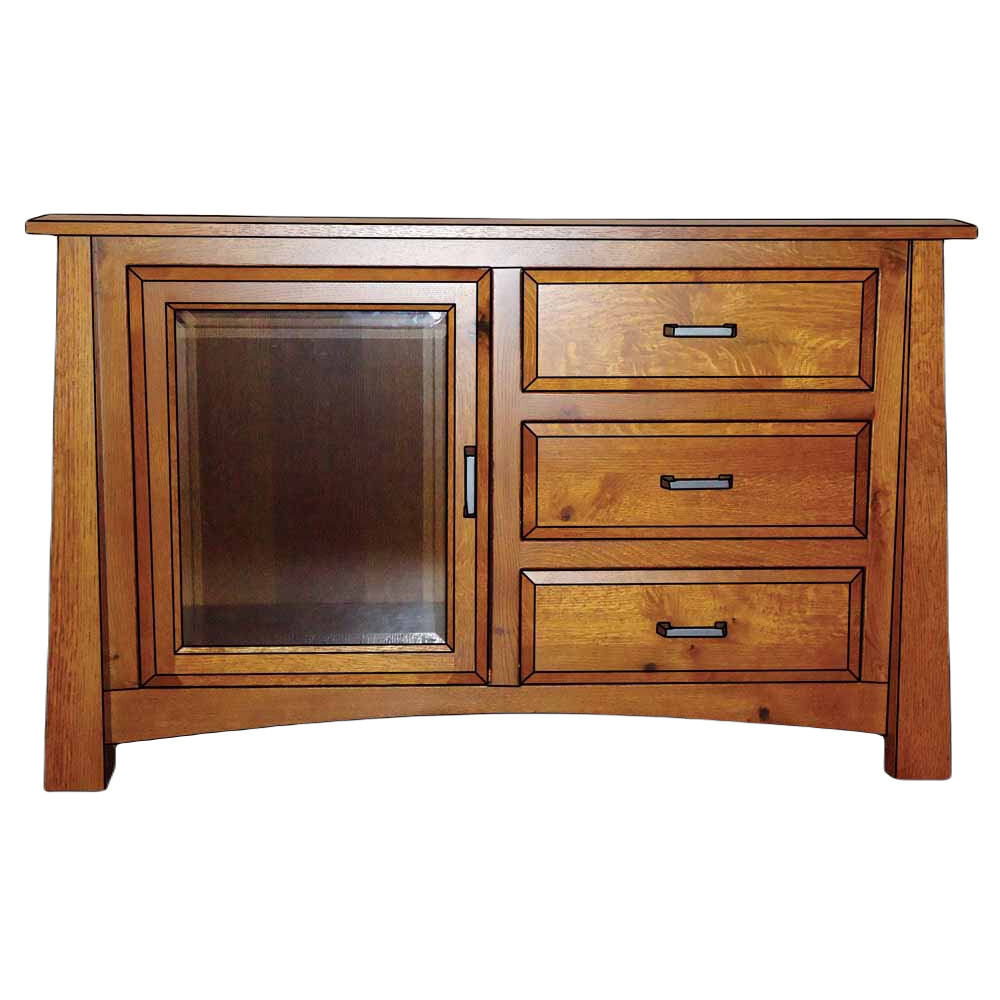 Madison TV Stand with Door & Drawers