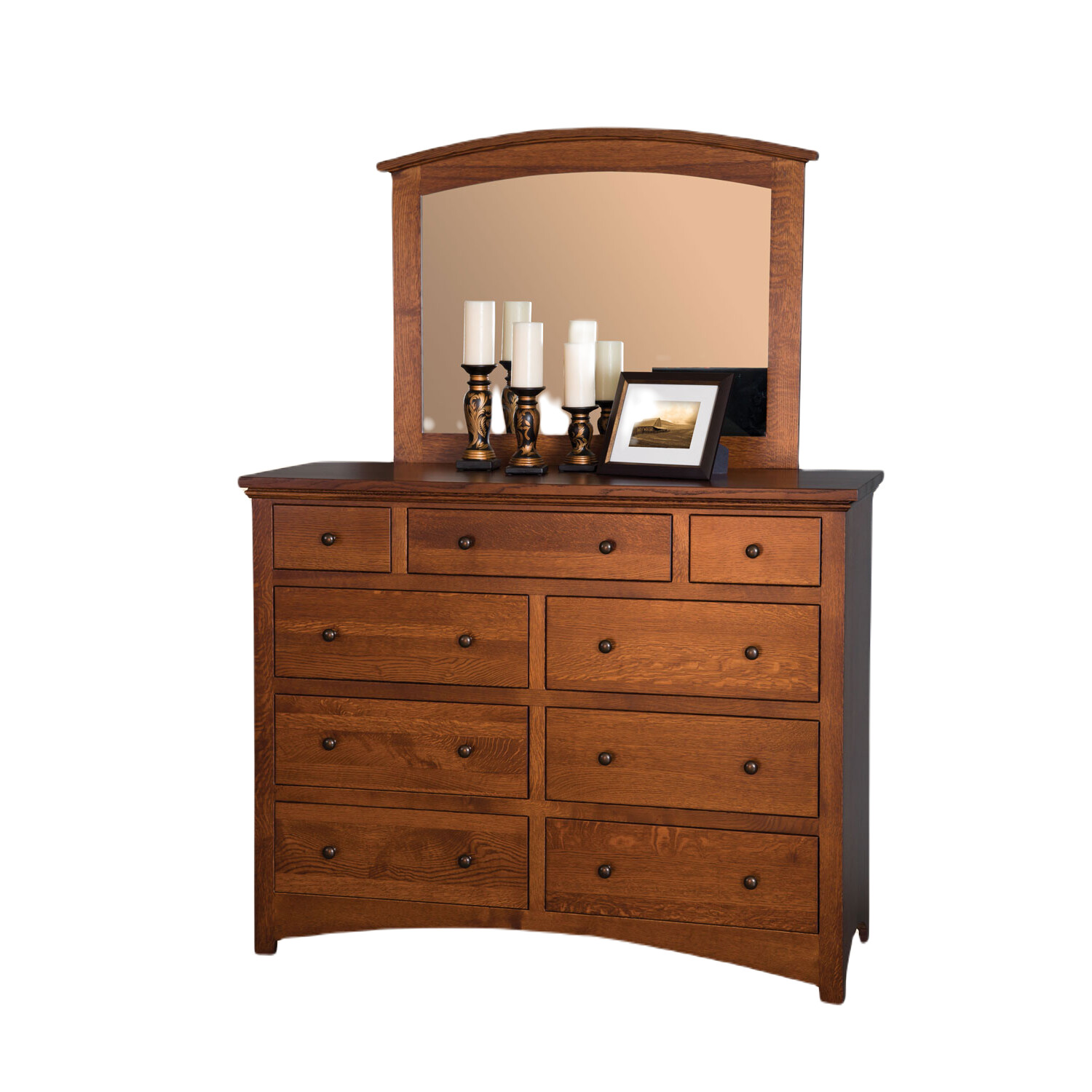 Buckeye Economy Dresser & Arched Mirror