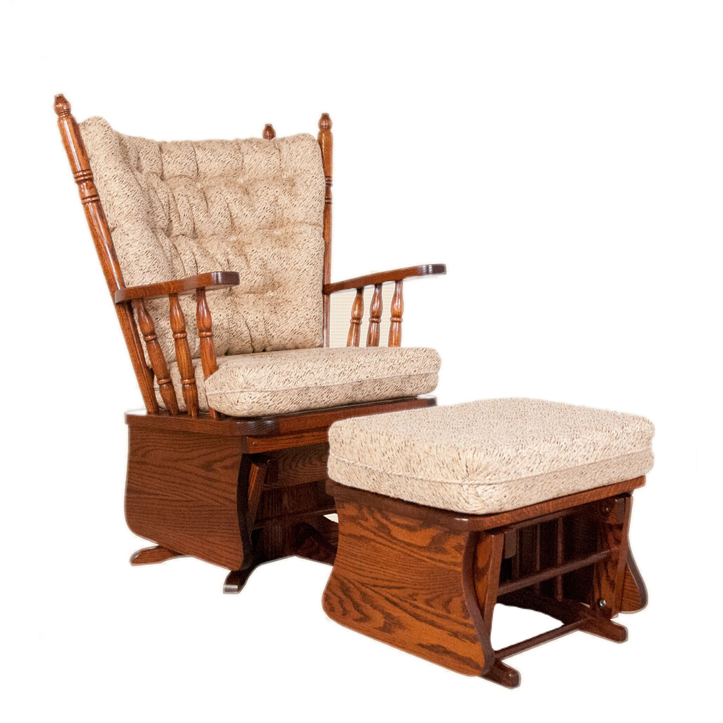 Four Poster Swivel Glider Rocker & Gliding Ottoman