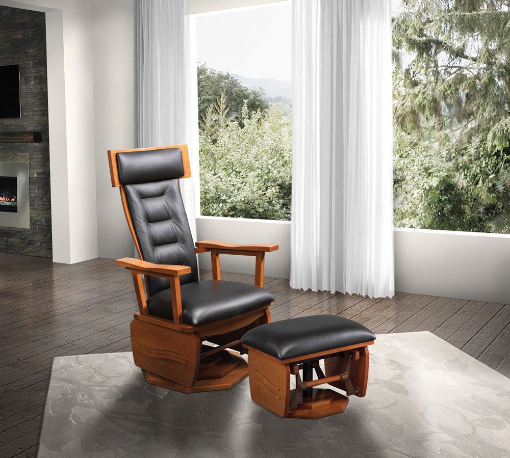 London Swivel Glider & Ottoman