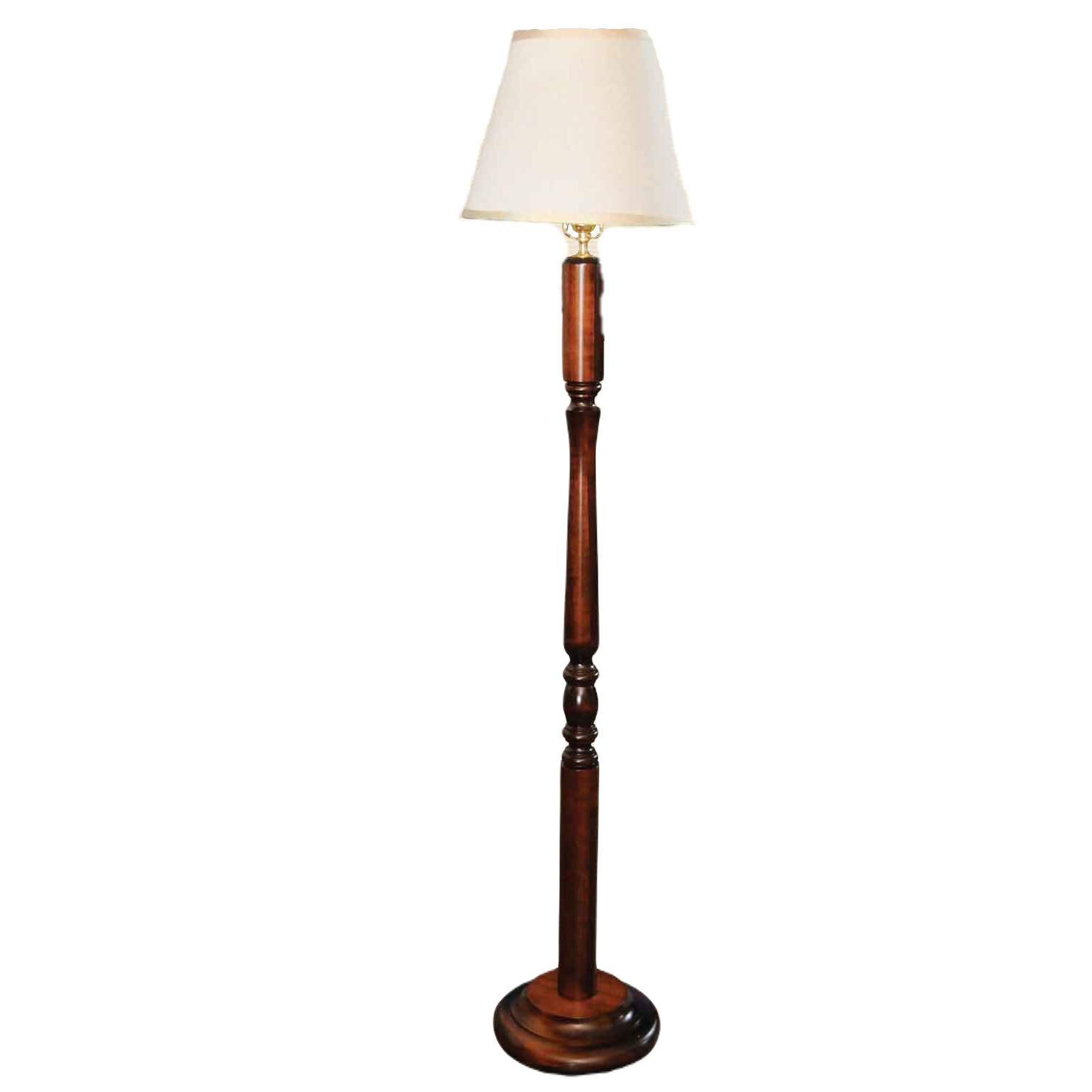 Turned Post Reading Lamp with Round Base