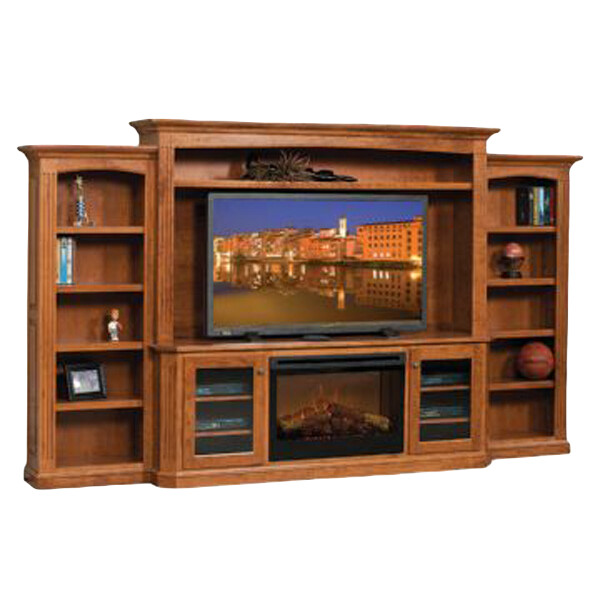 Buckingham Entertainment Center with Fireplace