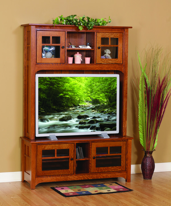 Laurel Cove Collection Mission Style Entertainment Center